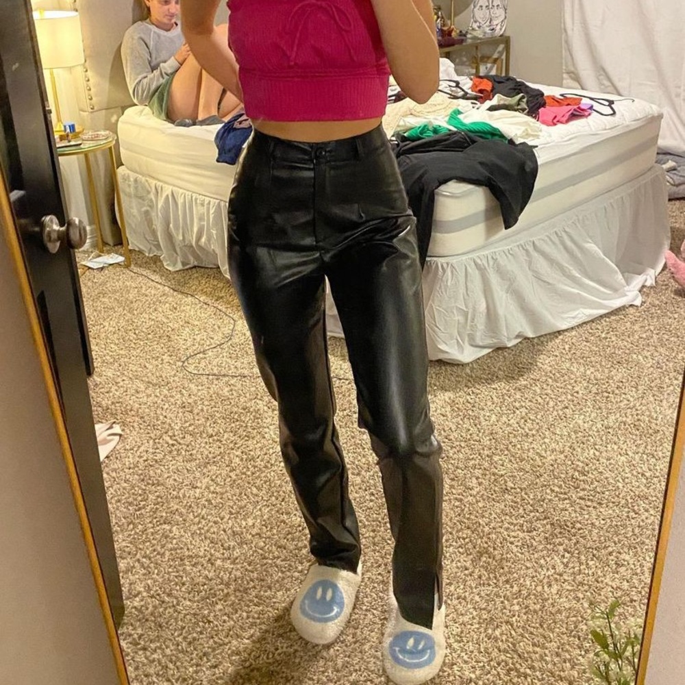 missguided leather pants
